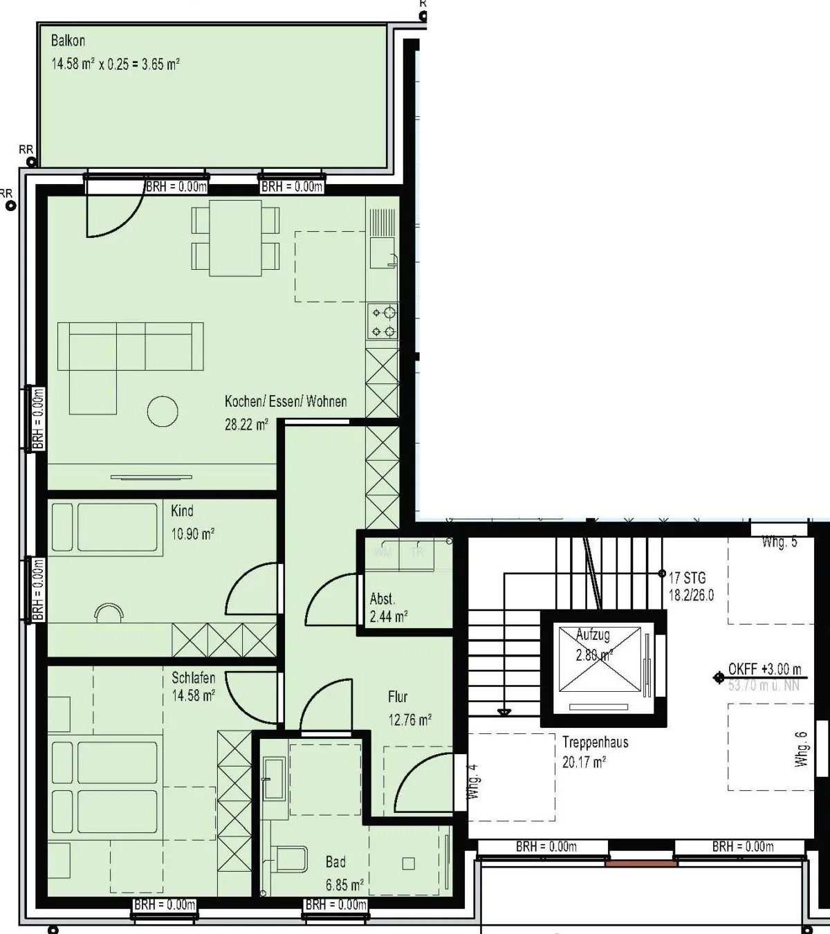 Grundriss Wohnung 4