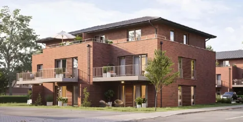Neubau! KFW 55! Moderne Obergeschoss-Wohnung mit Balkon im 8-Familienhaus in Südlohn, 46354 Südlohn, Wohnung