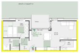 Neubau! Top Lage! Attraktive 2-Zimmer-Mietwohnung, Tiefgarage, Garten und Terrasse in Borken - Grundriss Wohnung 2