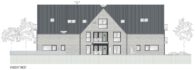 Neubau! Top Lage! Attraktive 2-Zimmer-Mietwohnung, Tiefgarage, Garten und Terrasse in Borken - Ansicht West