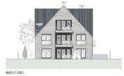 Neubau! Top Lage! Attraktive 2-Zimmer-Mietwohnung, Tiefgarage, Garten und Terrasse in Borken - Ansicht Nord