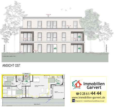 Top-Lage in Raesfeld – Neubau Eigentumswohnung im Erdgeschoss mit Terrasse und Garten_A2389, 46348 Raesfeld, Wohnung