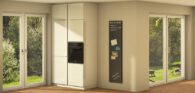 Neubau! Stadtnahe Obergeschoss-Wohnung mit Balkon, Tiefgarage und Aufzug in Borken_A2474 - Küche - Hochschränke