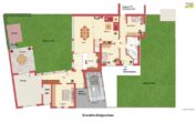 Außergewöhnliche 5-Zimmer-Eigentumswohnung mit Kamin, Einbauküche, Garten, Garage, Carport in ruhiger Lage in Rhede - Grundriss Erdgeschoss