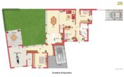 Außergewöhnliche 5-Zimmer-Eigentumswohnung mit Kamin, Einbauküche, Garten, Garage, Carport in ruhiger Lage in Rhede - Grundriss Erdgeschoss
