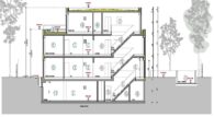 Top-Lage in Raesfeld - Neubau Penthouse im Staffelgeschoss mit Aufzug und Dachterrasse_A2393 - Schnitt