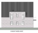 Neubau! KFW 40! Moderne Maisonette-Wohnung mit Balkon, im 4-Familienhaus, Borken-Weseke_A2511 - Ansicht Nord-West