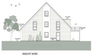 Neubau attraktiver Eigentumswohnungen in einem Doppelhaus in Gescher! - Ansicht Nord