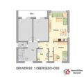 Zentrumsnah! Helle, moderne 2-Zimmer-Wohnung im 1. OG eines Zweifamilienhauses in Borken - Grundriss