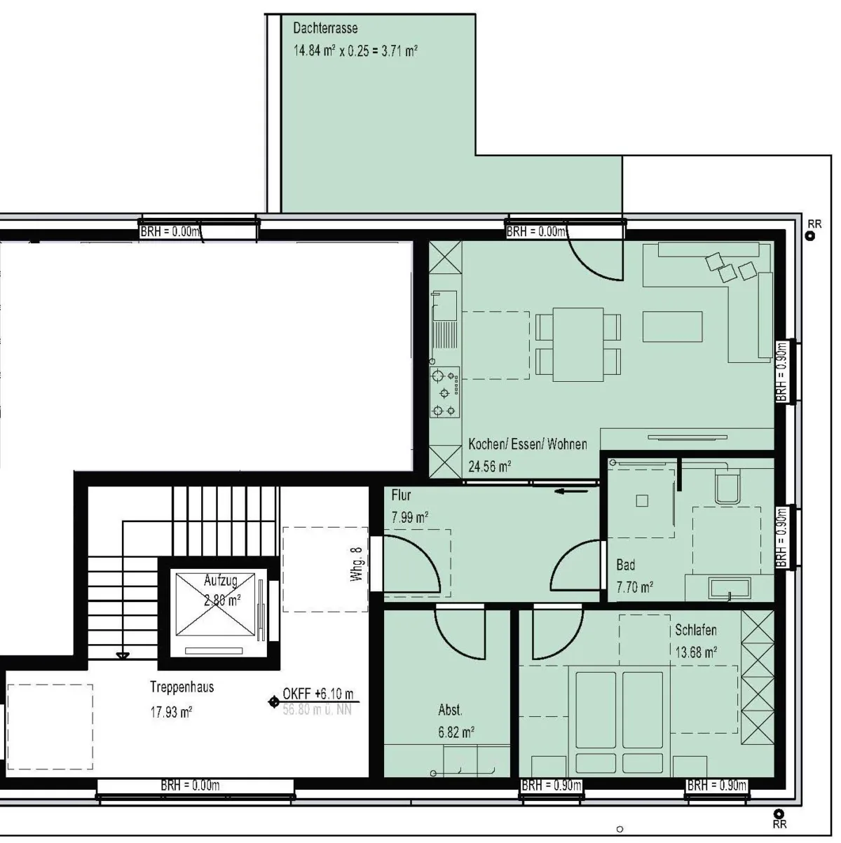 Grundriss Wohnung 8