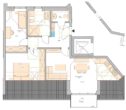 Neubau! Dachgeschoss-Wohnung mit Balkon, Tiefgarage und Aufzug in Rhade_A2529 - Grundriss Wohnung 9