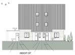 KFW 40! Neubau Erdgeschosswohnung in einem 4-Parteien-Haus! Zentrale Lage von Gescher! - Ansicht Ost
