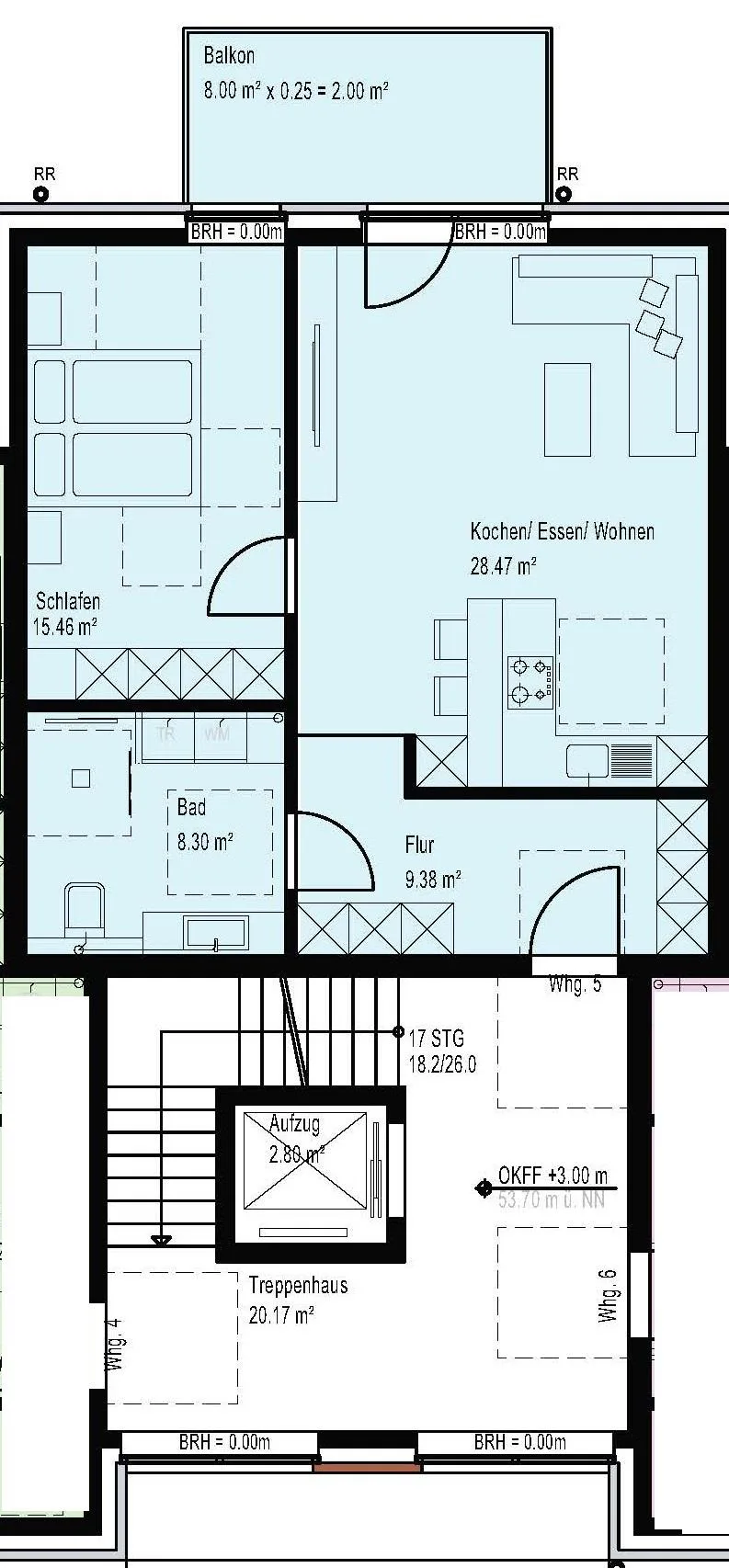 Grundriss Wohnung 5