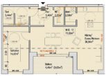 Neubau! Stadtnahe Staffelgeschoss-Wohnung mit Balkon, Tiefgarage und Aufzug in Borken_A2475 - Grundriss Wohnung 12