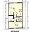 Gepflegte, helle 2-Zimmer-Wohnung, Dachgeschoss, Stellplatz, ruhige Lage in Raesfeld - Grundriss Wohnung 4