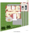 Zweifamilienhaus mit Garten, Balkon und Doppelgarage in Borken-Marbeck - Grundriss Erdgeschoss