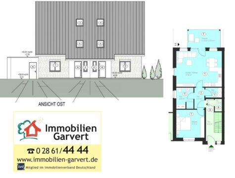 Neubau attraktiver Eigentumswohnungen in einem Doppelhaus in Gescher!, 48712 Gescher, Wohnung