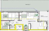 Top-Lage in Raesfeld - Neubau Eigentumswohnung im Erdgeschoss mit Terrasse und Garten_A2386 - Grundriss Wohnung 1