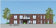 Vermietung - 3-Zimmerwohnung mit Balkon im 1. Obergeschoss in stadtnaher Lage von Borken - Ansicht Süden