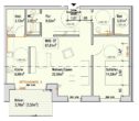 Neubau! Stadtnahe Obergeschoss-Wohnung mit Balkon, Tiefgarage und Aufzug in Borken_A2471 - Grundriss Wohung 7
