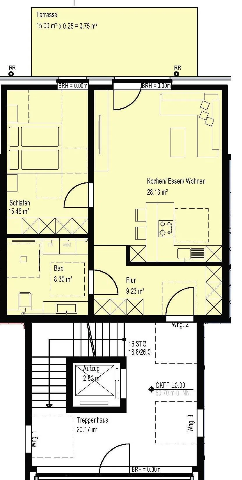 Grundriss Wohnung 2