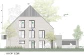 Neubau! Moderne Maisonette-Wohnung mit Balkon, im 4-Familienhaus, Borken-Gemen - Ansicht Süden