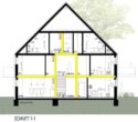 Neubau! Moderne Maisonette-Wohnung mit Balkon, im 4-Familienhaus, Borken-Gemen - Schnitt