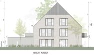 Neubau! Moderne Maisonette-Wohnung mit Balkon, im 4-Familienhaus, Borken-Gemen - Ansicht Norden