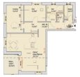 Neubau! Stadtnahe Obergeschoss-Wohnung mit Balkon, Tiefgarage und Aufzug in Borken_A2470 - Grundriss Wohnung 6