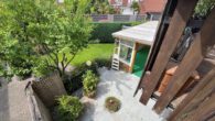 Zweifamilienhaus mit Doppel-Carport, Garage und Garten in Borken-Burlo - Erbbaurechtsgrundstück - Blick in den Garten
