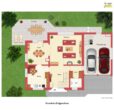 Mit Einliegerwohnung! Großes Einfamilienhaus mit Sommergarten, Doppelgarage, ruhig in Heiden - Grundriss Erdgeschoss
