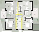 Neubau! Moderne Maisonette-Wohnung mit Balkon, im 4-Familienhaus, Borken-Gemen - Grundriss Obergeschoss