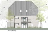 Neubau! Moderne Maisonette-Wohnung mit Balkon, im 4-Familienhaus, Borken-Gemen - Ansicht Osten