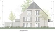 Neubau! Moderne Maisonette-Wohnung mit Balkon, im 4-Familienhaus, Borken-Gemen - Ansicht Norden